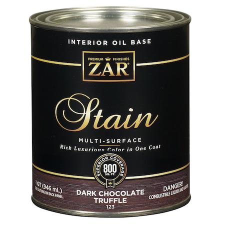 Zar 1 Qt Dark Chocolate Truffle Interior Oil-Based Wood Stain 12312